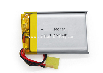 Chine Meilleurs batterie rechargeable de polymère de lithium de Lipo 3.7V 1500mAh 803450 fournisseur