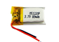 501220 paquet rechargeable de batterie de polymère de lithium de 3.7V 80mAh pour les dispositifs mobiles de l'électronique fournisseur